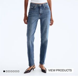 H&M Classic Blue Women's Straight Leg  Jeans